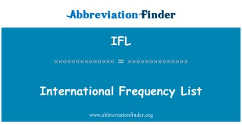 ifl meaning