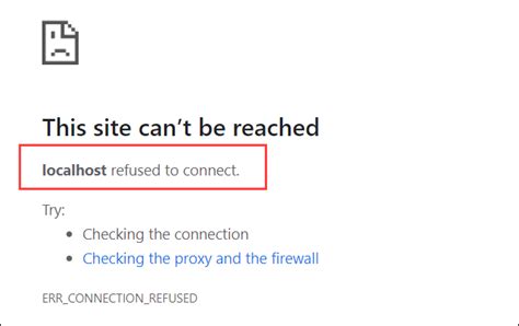 iframe refused to connect localhost