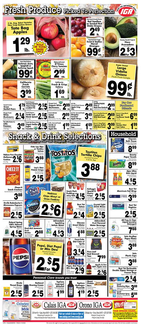 iga weekly ad calais maine