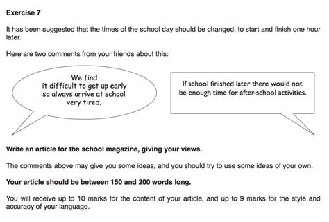 igcse article writing topics pdf