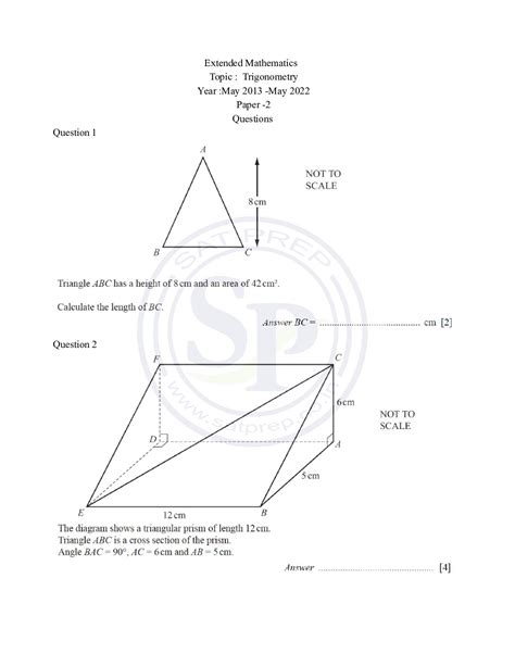 igcse extended maths topics