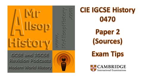 igcse history paper 2 tips
