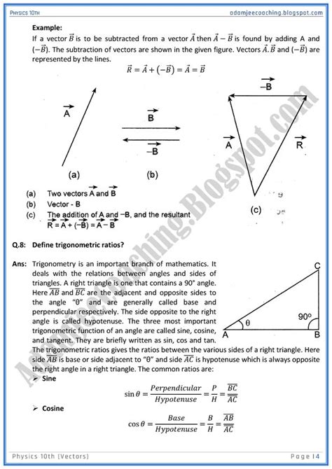 igcse physics vectors questions and answers pdf