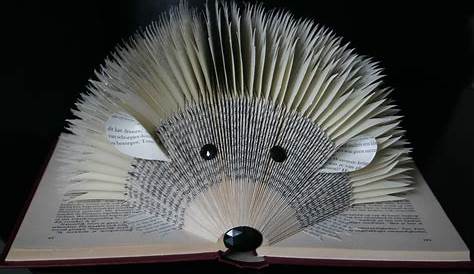 Hedgehog book fold - YouTube