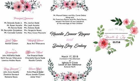 Invitation Design - Wedding by Edille Rosario on Dribbble