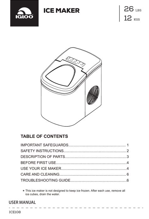 Igloo Ice Machine Troubleshooting