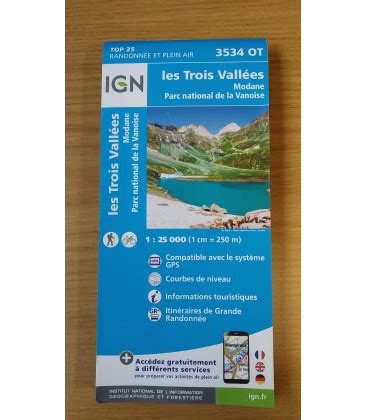 Les Trois Vallees Modane Pn de la Vanoise 3534Ot IGN Cartes IGN