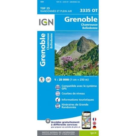 Grenoble IGN Street map 72516