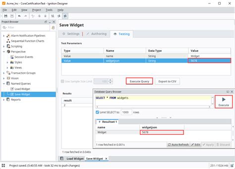 Ignition Database Setup