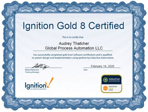 Ignition Gold Certification Test