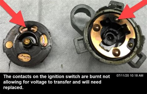 Ignition Switch Faulty Symptom