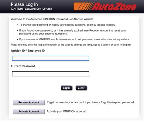 Ignition.autozone.com