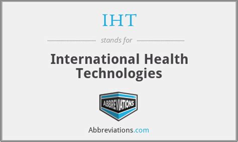 iht meaning in text