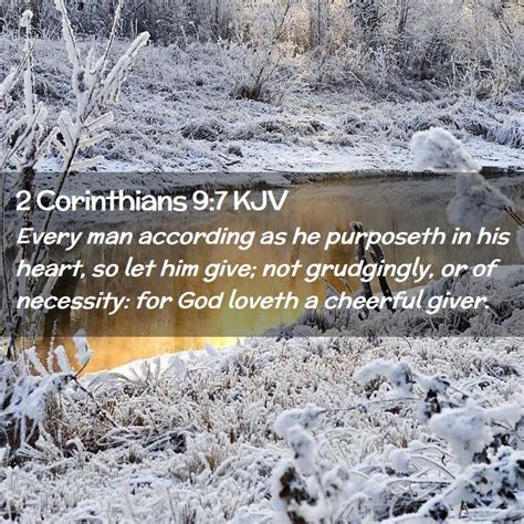 ii corinthians 9:7 kjv