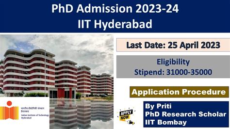 iit hyderabad phd admission 2023