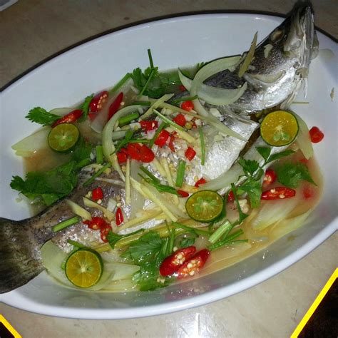 Ikan Siakap Stim Limau Ala Thai