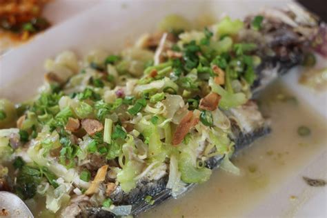 Ikan Siakap Stim Limau Ala Thai