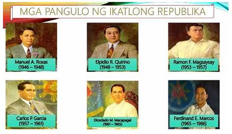 Ang Mga Pangulo NG Ikatlong Republika NG Pilipinas | PDF