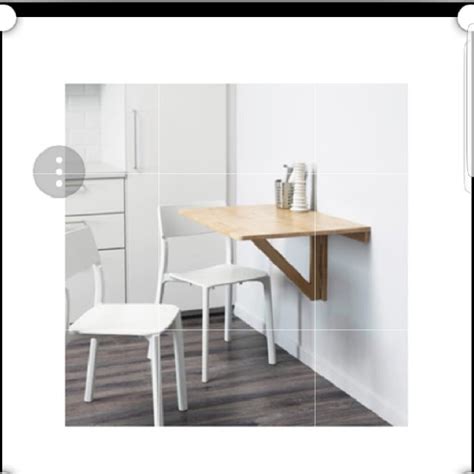 Amazon.co.jp IKEA(イケア) NORBERG 00180505 壁取り付け式ドロップリーフテーブル, ホワイト ホーム