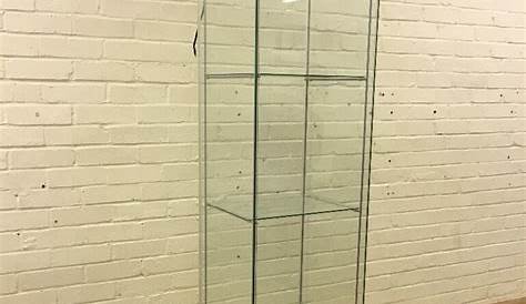 Ikea Detolf Glass Display Cabinet Price Door Black Brown