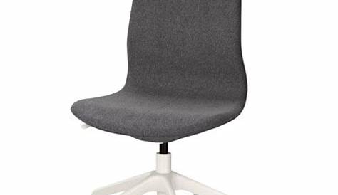 Ikea 41" Swivel chair with casters, Gunnared dark gray seat, white legs
