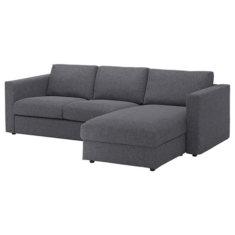 Popular Ikea Grey Sofa With Chaise For Living Room