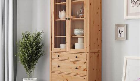 HEMNES Vitrine hellbraun IKEA