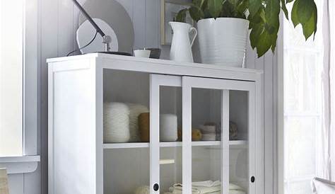 Ikea Hemnes Vitrine Grau HAVSTA Mit Sockel , Klarglas IKEA