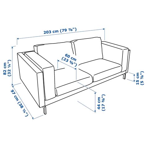 Famous Ikea Nockeby Sofa Size For Living Room