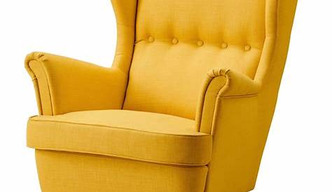 STRANDMON Skiftebo yellow, Wing chair IKEA
