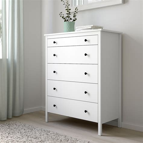 ikea 5 drawer dresser white
