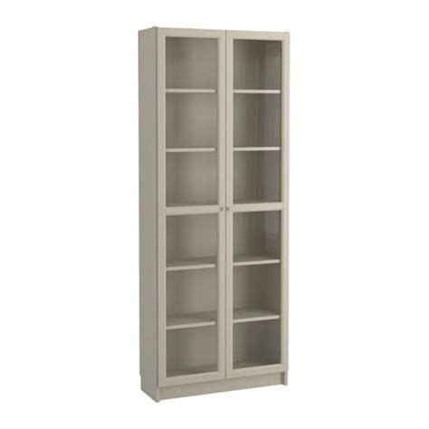 ikea billy bookcase with doors beige