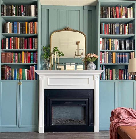 Ikea Bookcase Fireplace