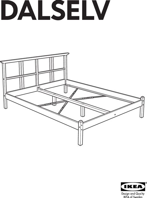 Ikea Dalselv Double Bed Frame