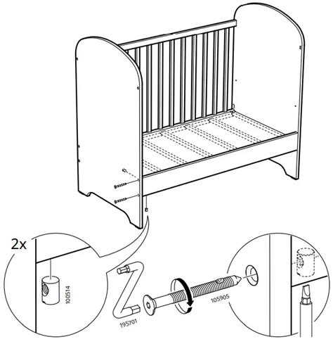 Ikea Gonatt Cot Bed Instructions