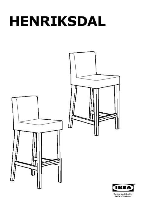 Ikea Henriksdal Bar Stool Height