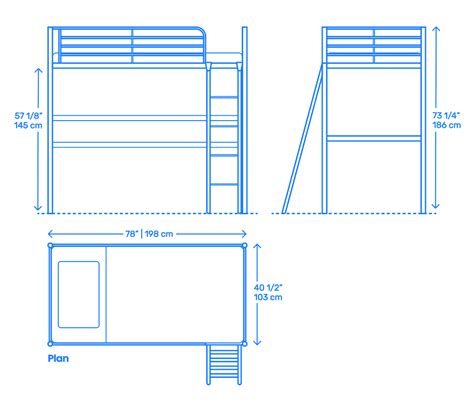 Ikea Loft Bed Frame Dimensions