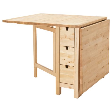NORDEN Gateleg table, antique stain, 26/87/148x80 cm IKEA