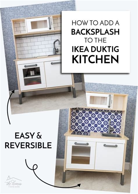 Ikea Play Kitchen Hack Backsplash