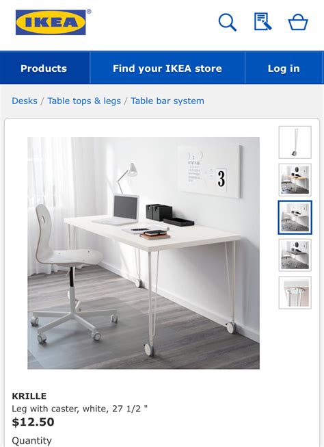 Ikea Rolling Table Legs