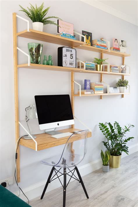 ikea shelf unit with desk