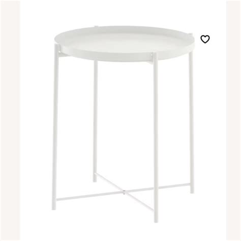 Ikea Side Table Metal White