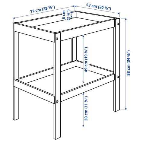 Ikea Sniglar Changing Table Dimensions