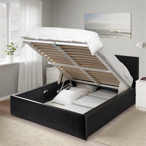 Ikea Storage Bed Black