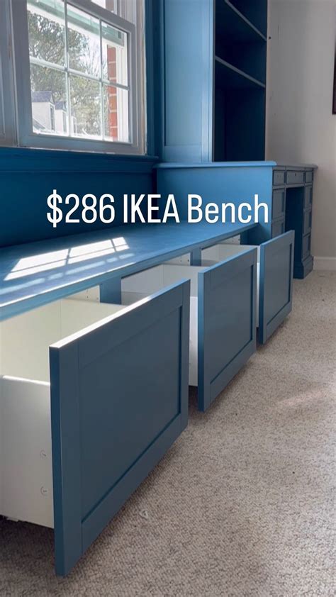 Ikea Storage Bench Blue
