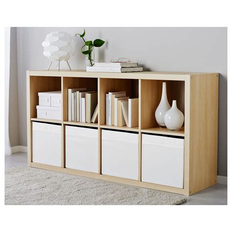 ikea storage shelves with boxes