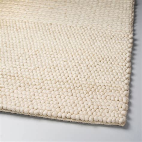 LANGSTED Rug, low pile black IKEA