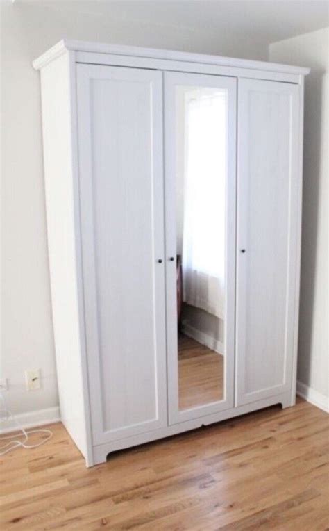 ikea triple wardrobe white