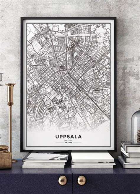 Map of Uppsala city