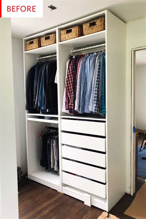 ikea wardrobe closet with shelves